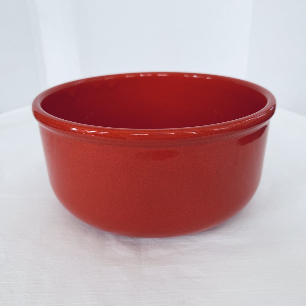 Waechtersbach West Germany 9" Serving Bowl Solid Red
